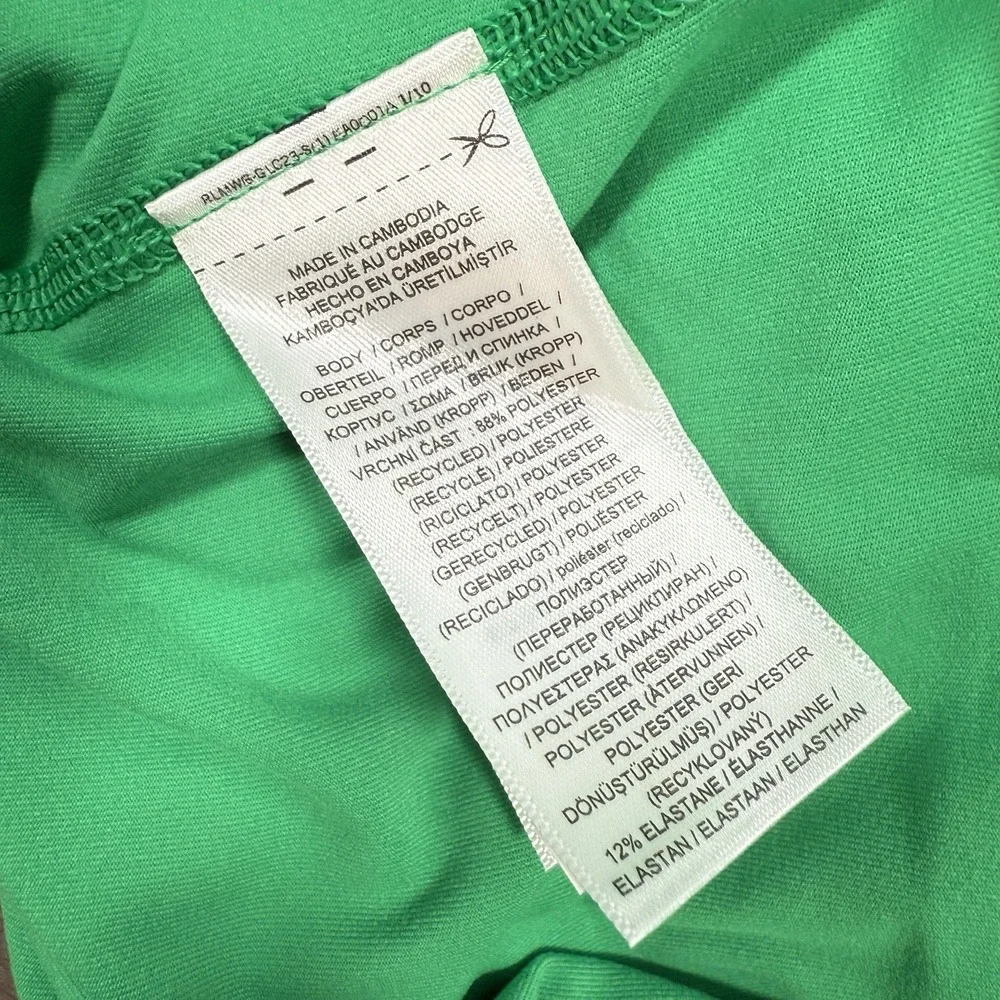 Polo Golf Ralph Lauren‎ Solid Stretch Peached Jersey Half Zip Cabo Green MEDIUM